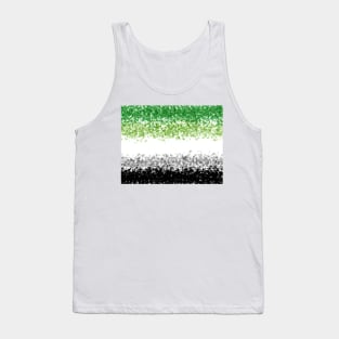 Aromantic Flag Painted Design Tank Top